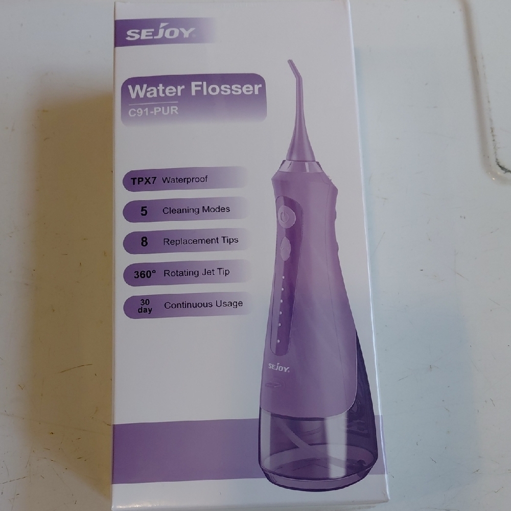 NIB Sejoy Purple Water Flosser